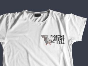 Pigeons Aren't Real Original Logo Tee