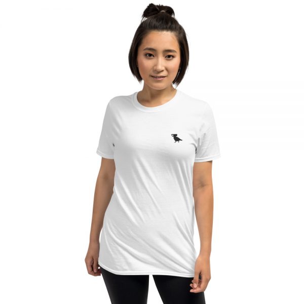 Embroidered Surveillance Pigeon Unisex T-Shirt Woman