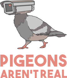 Pigeons Aren't Real logo